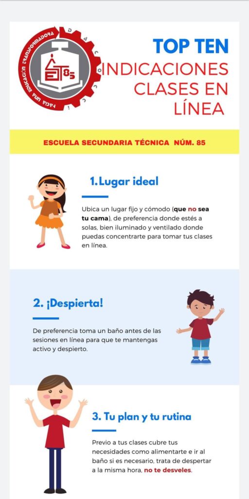 Recomendaciones Para Tomar Clases En Línea Escuela Secundaria Técnica 85